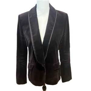 LOFT Black Velvet Blazer